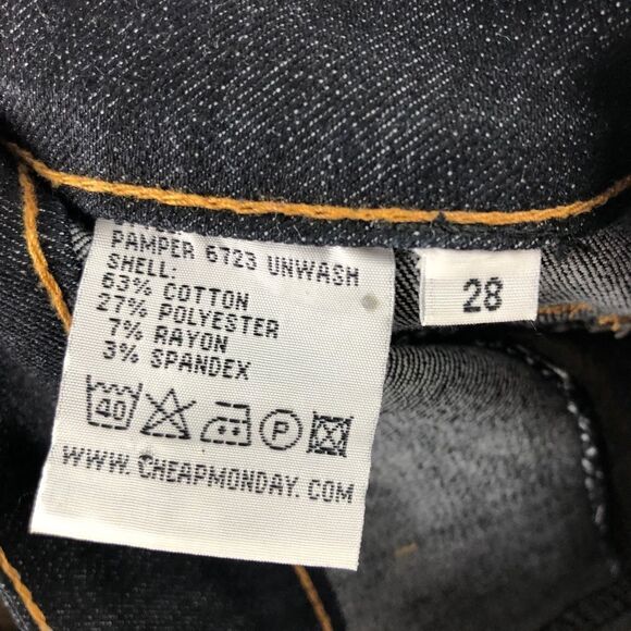 Cheap Monday Pamper Jeans in Unwash Size 28 - Picture 7 of 7